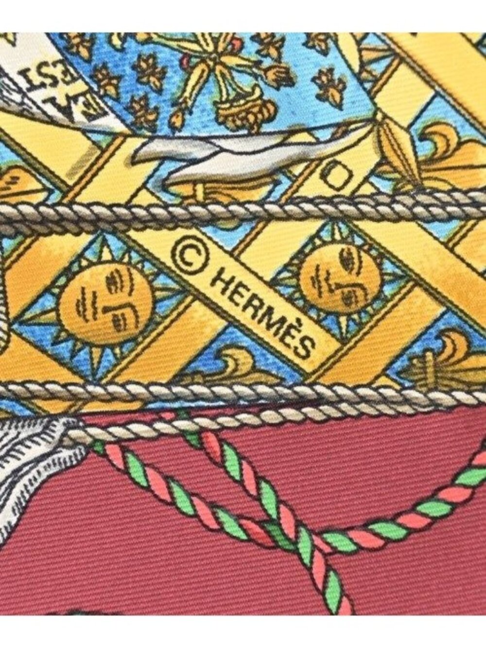 Hermes Bandana Scarf Blue - Picture 6 of 7